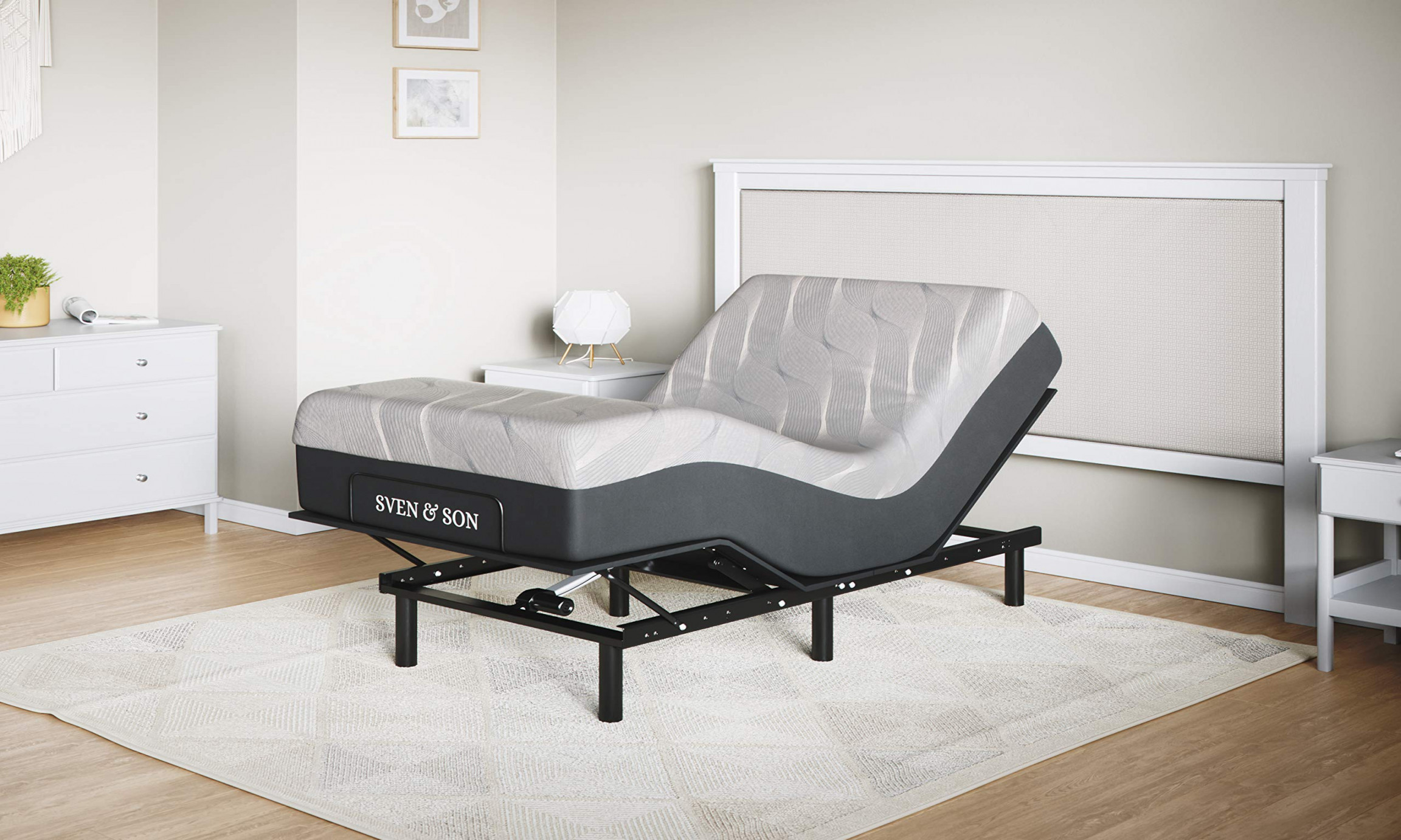 Adjustable Bed Frame For Single Twin XL Mattress With Remote
