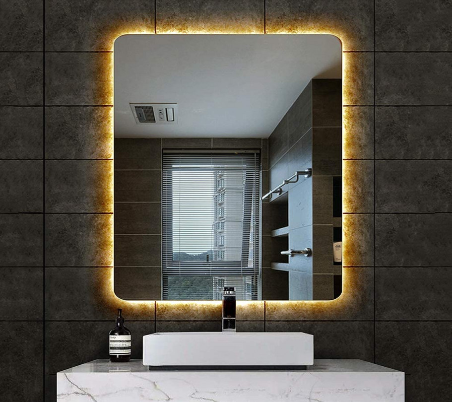 Bathroom Wall Mirror Backlit Bathroom Mirror with LED Backlight