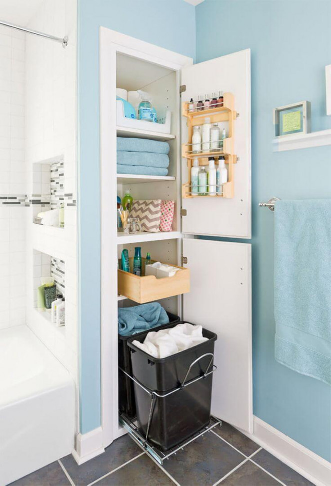 Best Built-in Bathroom Shelf and Storage Ideas for