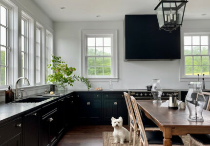 Black Countertop Kitchen Grounds A Classic Seaside Maine Home