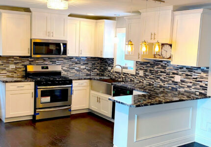 Black Countertops With White Cabinets » Granite Countertops Quartz