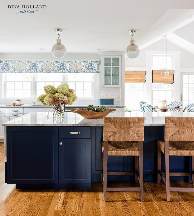 Blue Kitchen Islands + Their Paint Colors  Chrissy Marie Blog