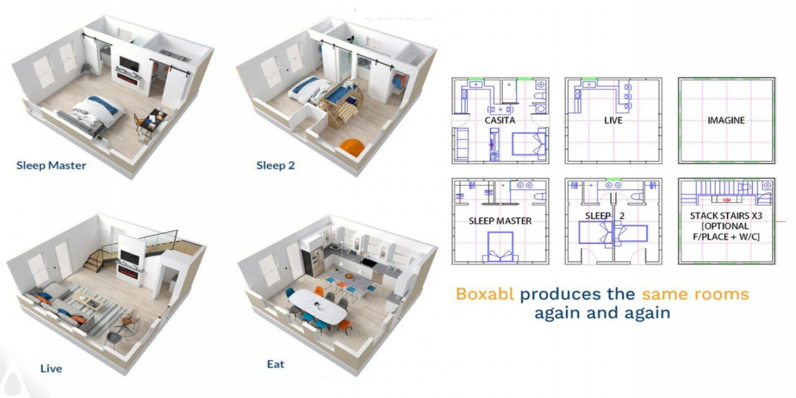 Boxabl Casita Floor Plans