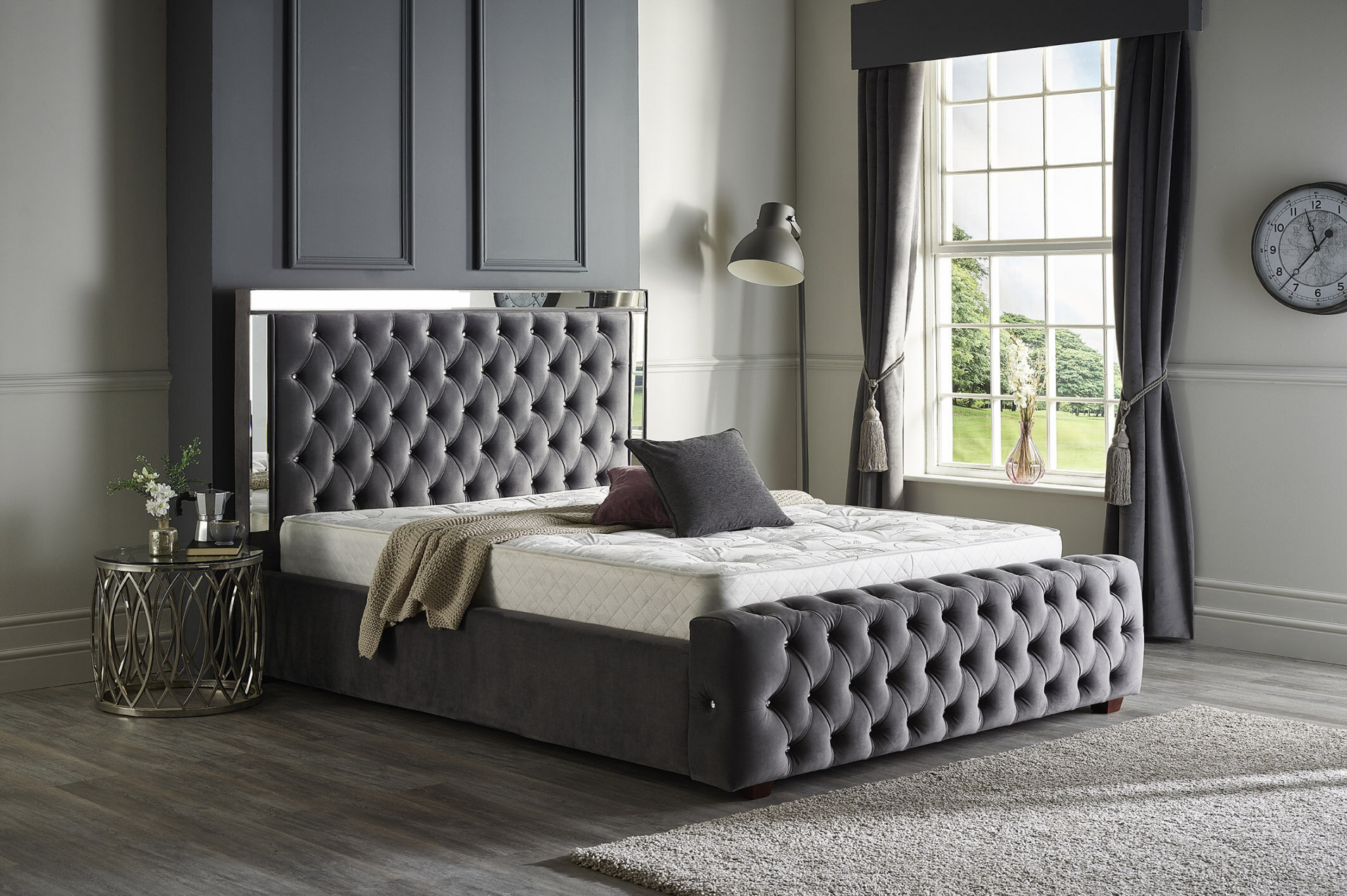 Canora Grey Kaleb Upholstered Bed Frame & Reviews  Wayfair.co
