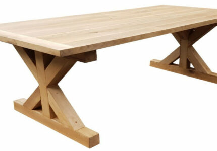 Casa Padrino country style oak wood dining table natural - Different