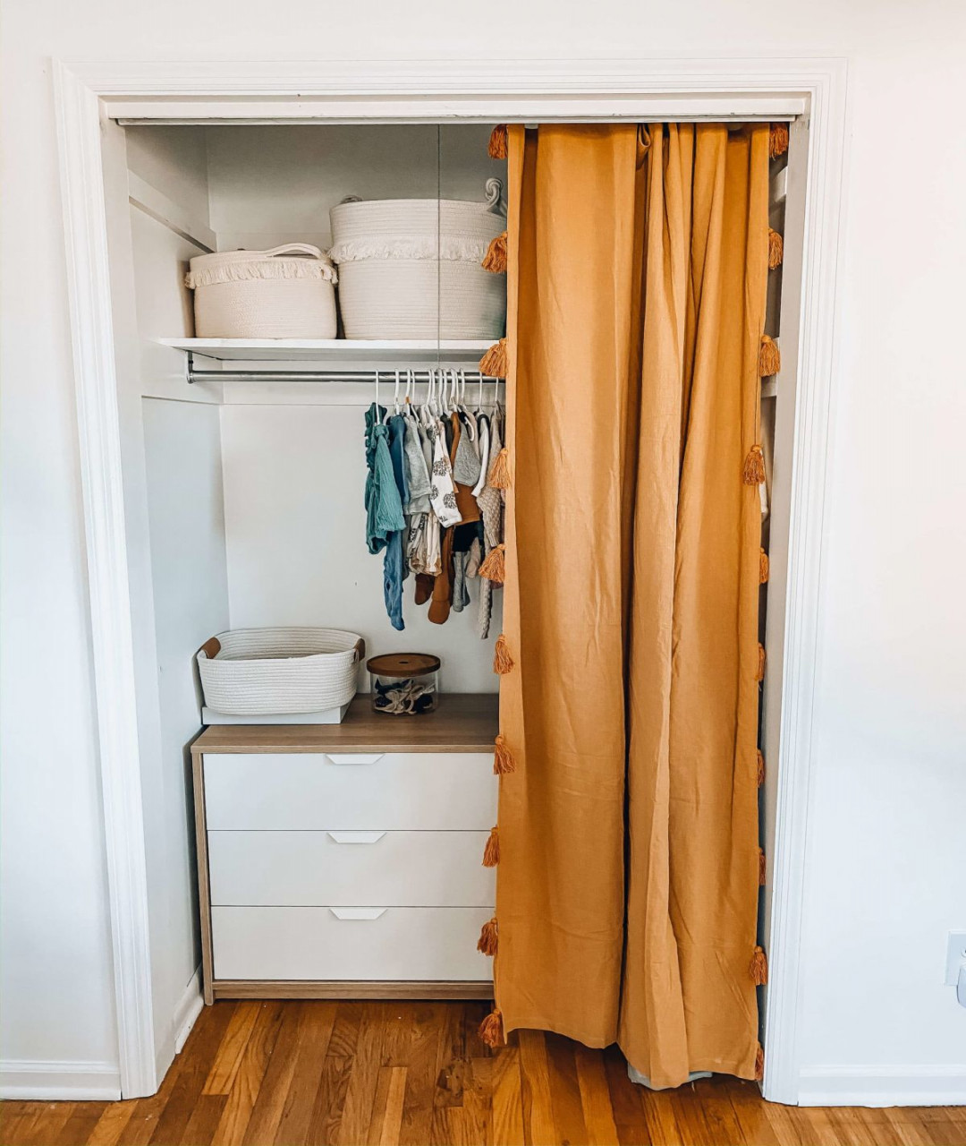 Closet Curtains to Bring Order to the Chaos