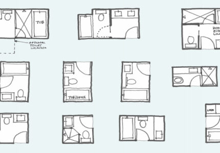 Common Bathroom Floor Plans: Rules of Thumb for Layout – Board