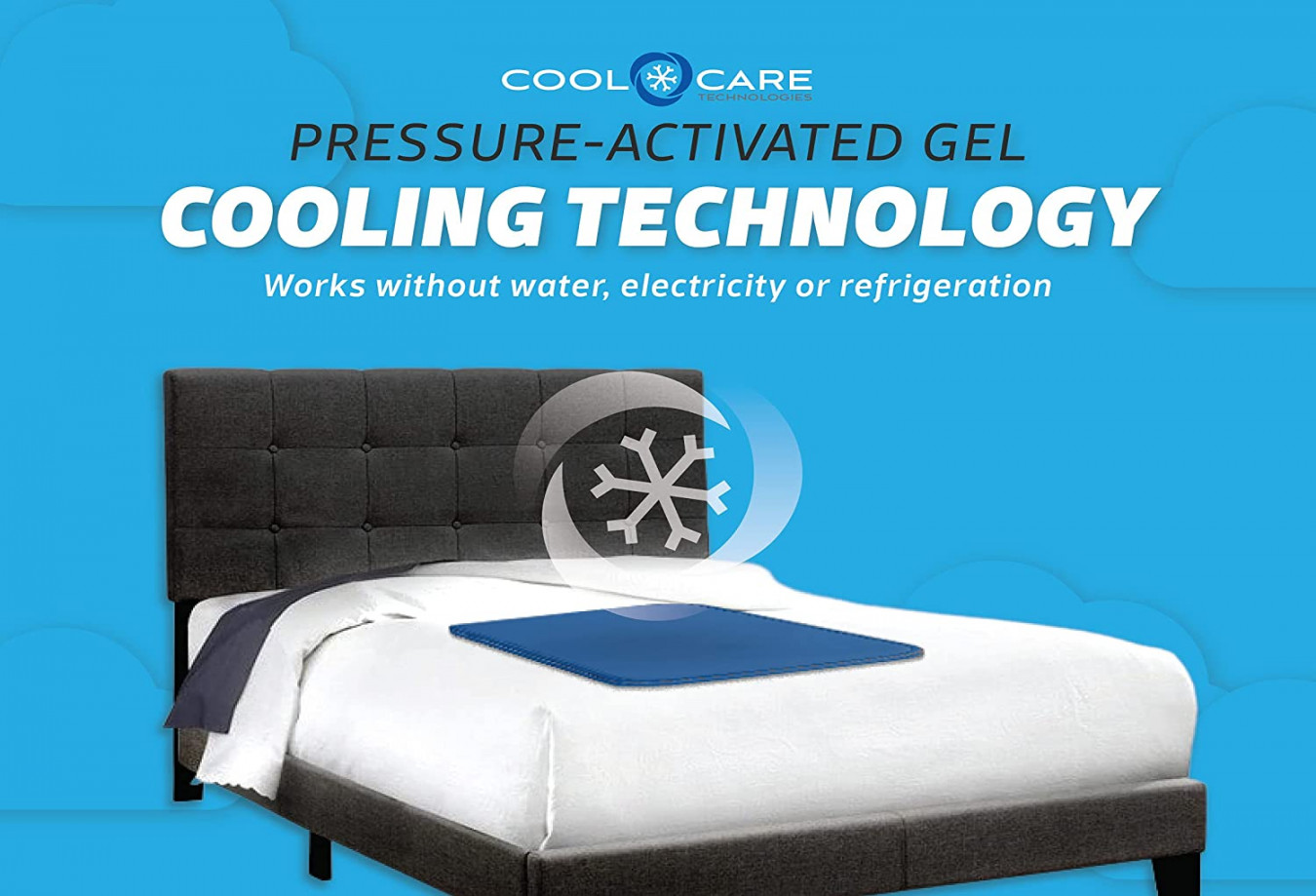 Cool Care Technologies Cooling Pad for Bed - Pressure Activated