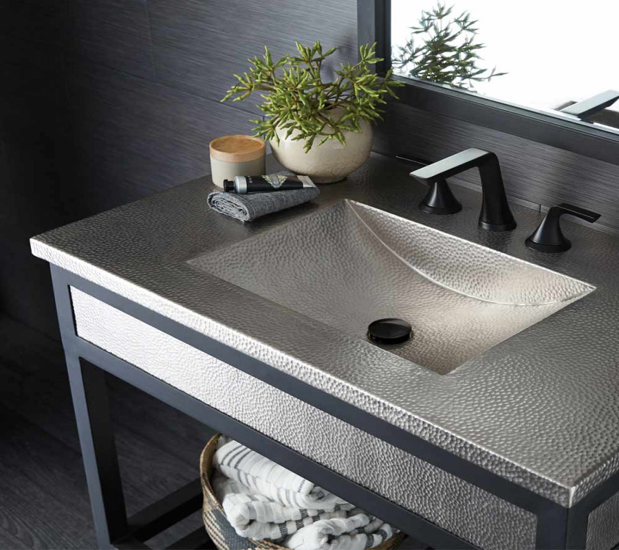 Cozumel  Hammered Copper Sink and Vanity Top - Native Trails