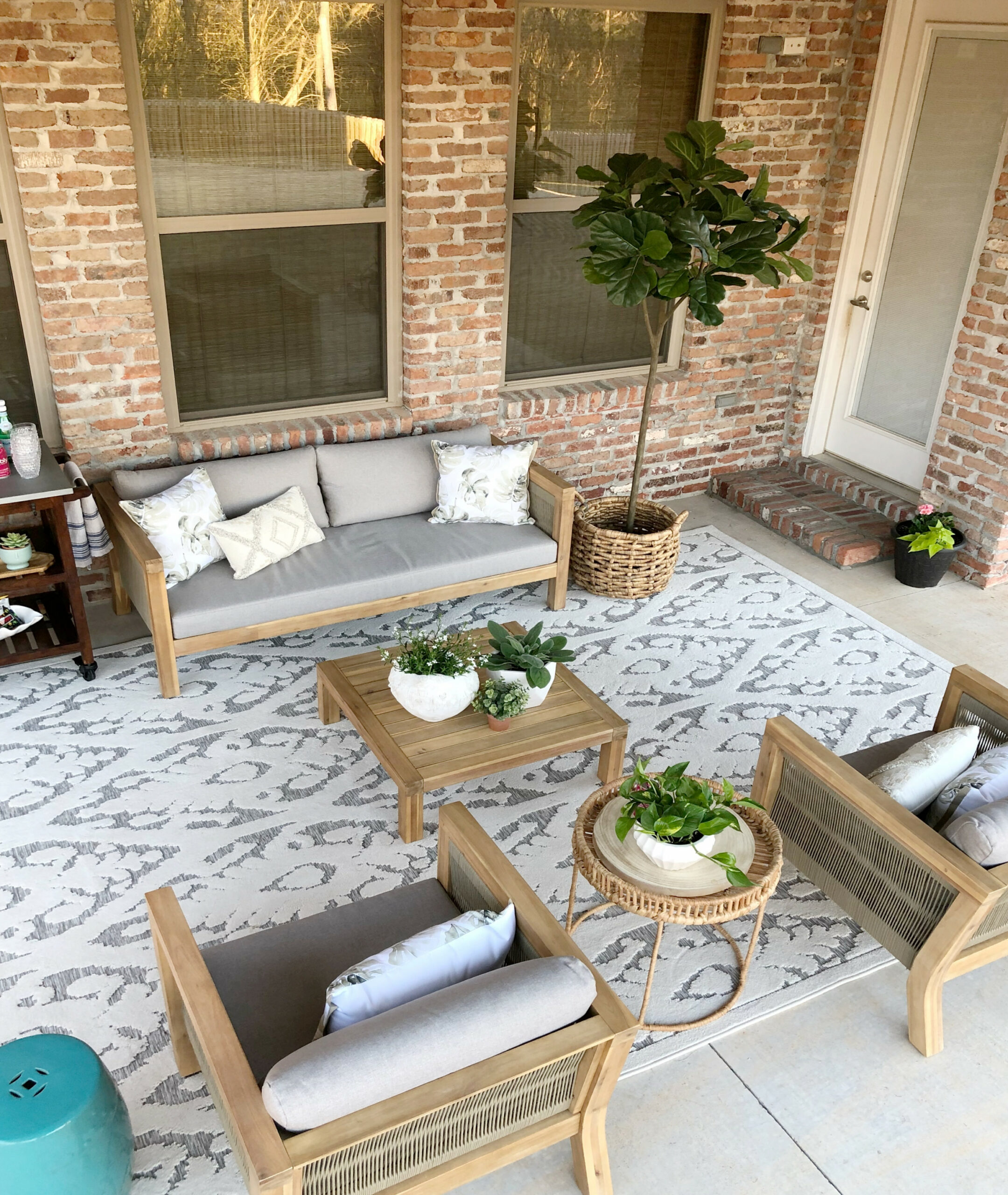Creating an Outdoor Living Space with At Home - Our Vintage Nest