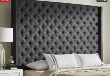 Custom Bed Extra Tall King Bed Frame Gray Velvet Tufted - Etsy