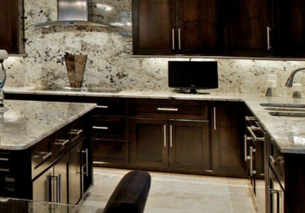Dark Kitchen Cabinets With Light Countertops  Home Designs