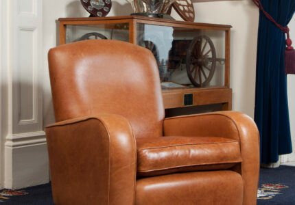 David Leather Club Chair