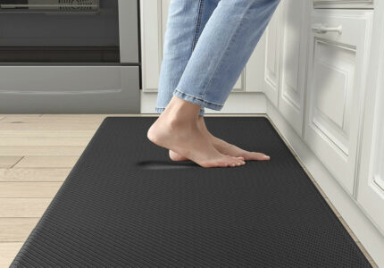 DEXI Anti-Fatigue Kitchen Mat, / Inch Thick Stain Resistant Padded Memory  Foam Floor Comfort Mat for Home, Garage and Office, Standing Desk, 9 x