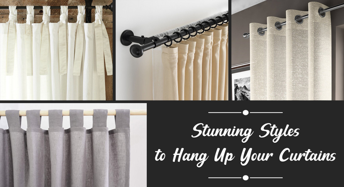 Different Ways To Hang Curtains:  Curtain Hanging Styles