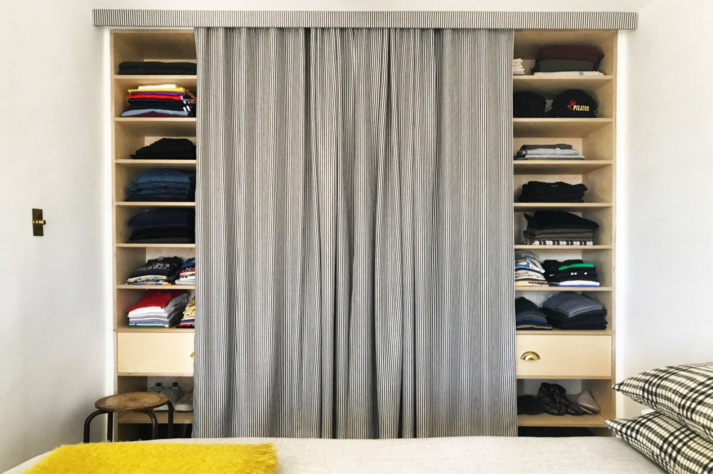 Ditch Your Closet Doors for a Tailored Curtain  Architectural Digest