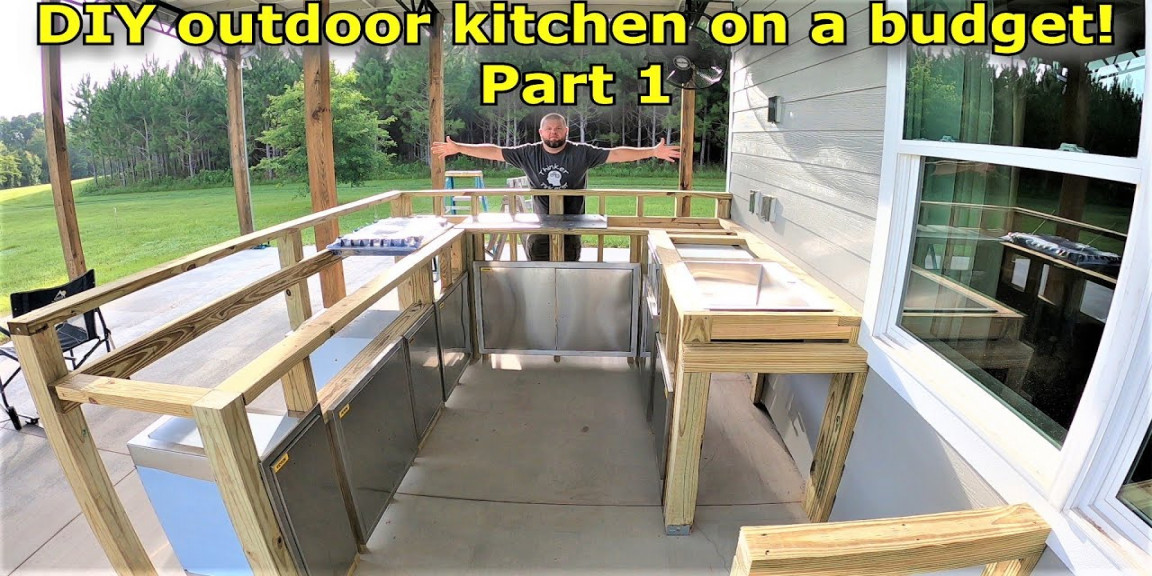 DIY outdoor kitchen build! Part , framing and layout