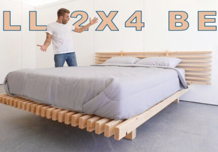 DIY Platform Bed Made from ONLY x's!!  Modern Builds