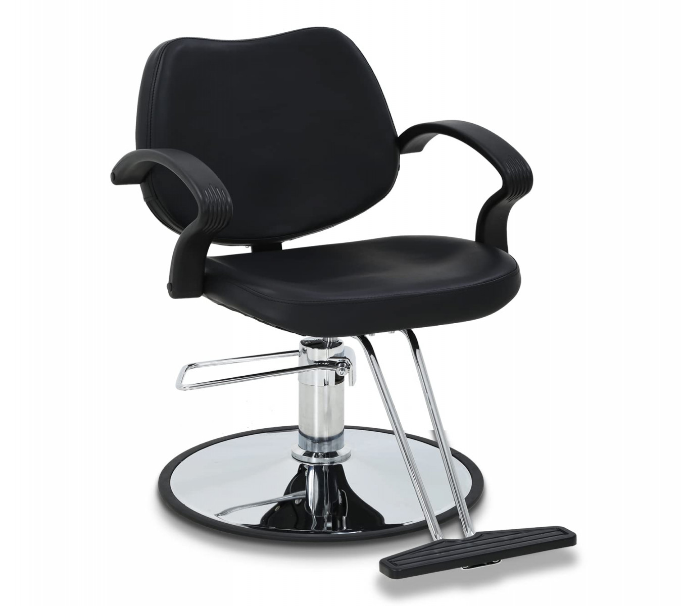 Dkeli Salon Chair Barber Chair Styling Chair Hydraulic Heavy Duty Leather  Swivel Classic Hair Salon Chair Shampoo Tattoo Spa Beauty Equipment for  Hair Stylist Women Man,Black