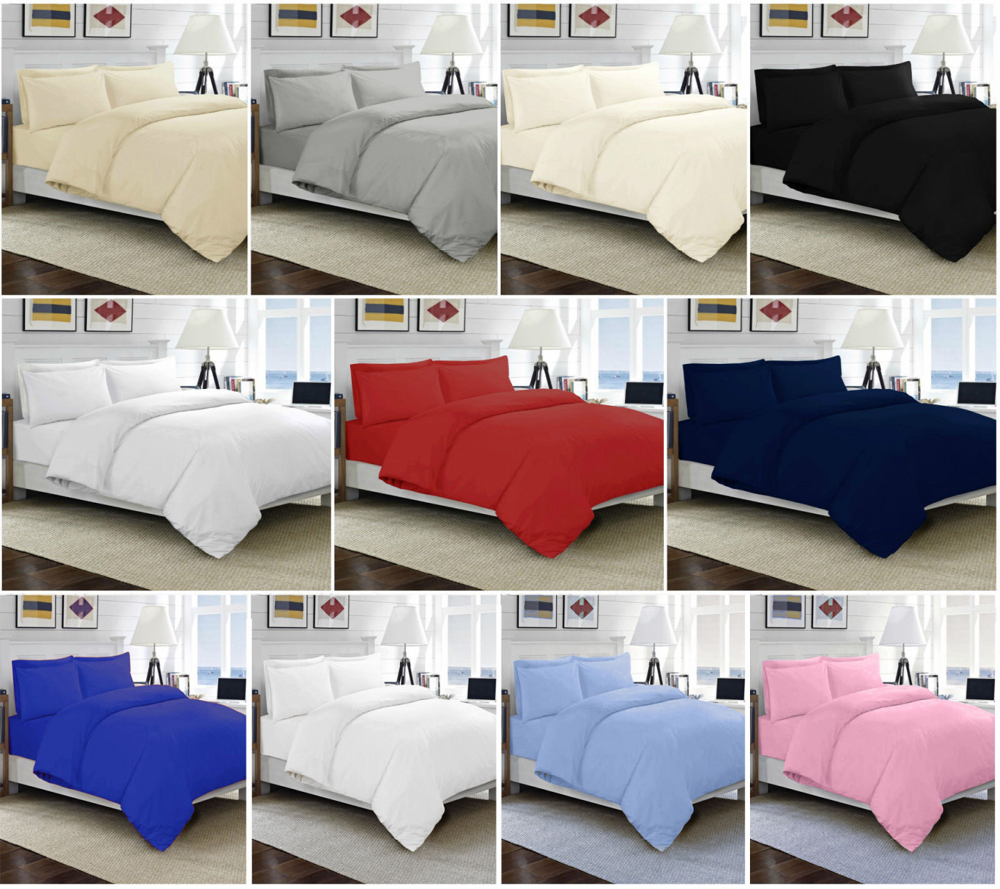 % EGYPTIAN COTTON DUVET QUILT COVER SET SINGLE DOUBLE KING SIZE BED  SHEETS