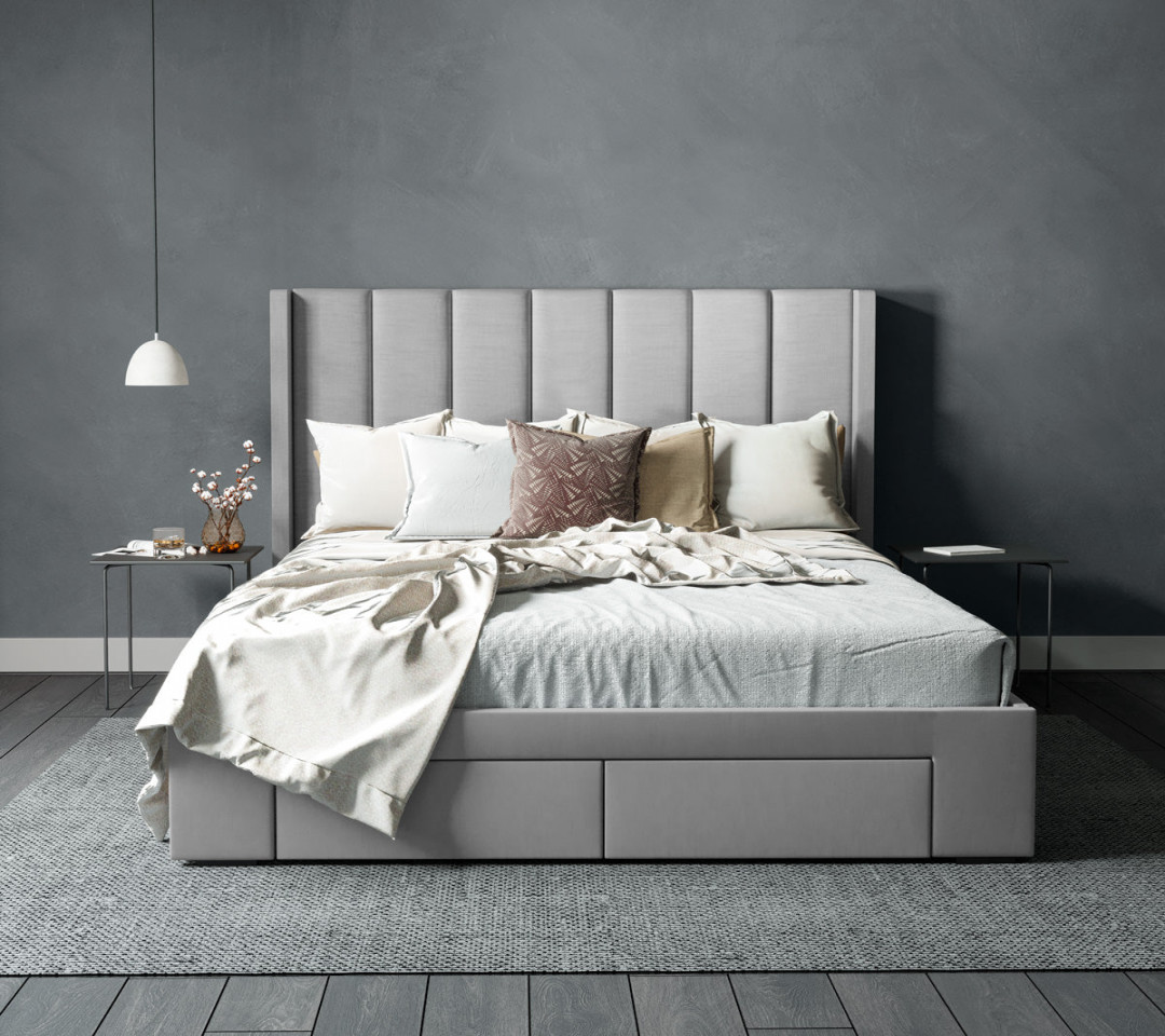 Queen Grey Bed Frame
