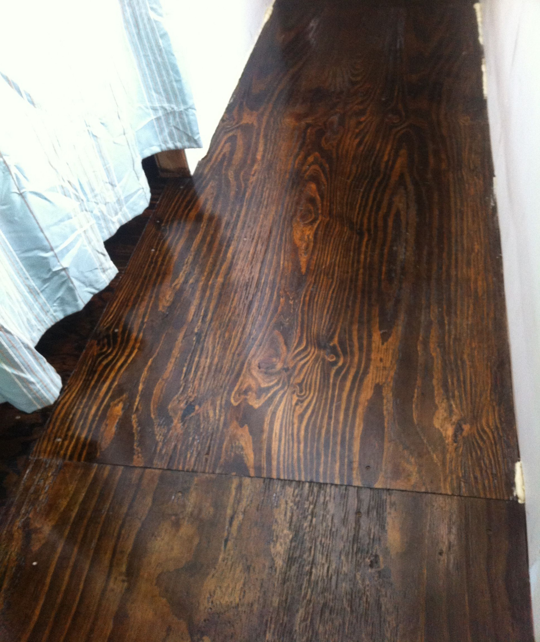 Stained Plywood Floors