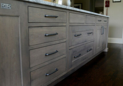 Gray Is The New Black!!  Gray stained cabinets, Staining cabinets