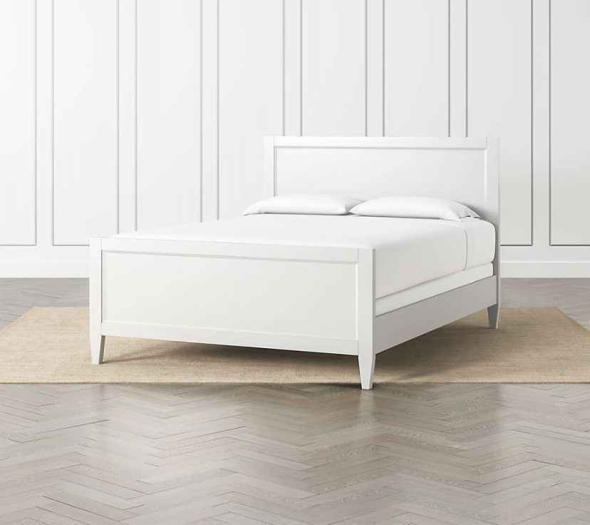 Harbor White Queen Bed + Reviews  Crate & Barrel