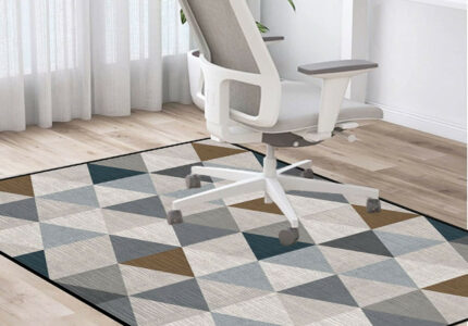 HAXA  x  cm Floor Gaming Floor Mat, Chair Mat for Hard Floors, Office  Chair Underlay, Rectangular, Non-Slip Floor Protection Mat for Desk Chair