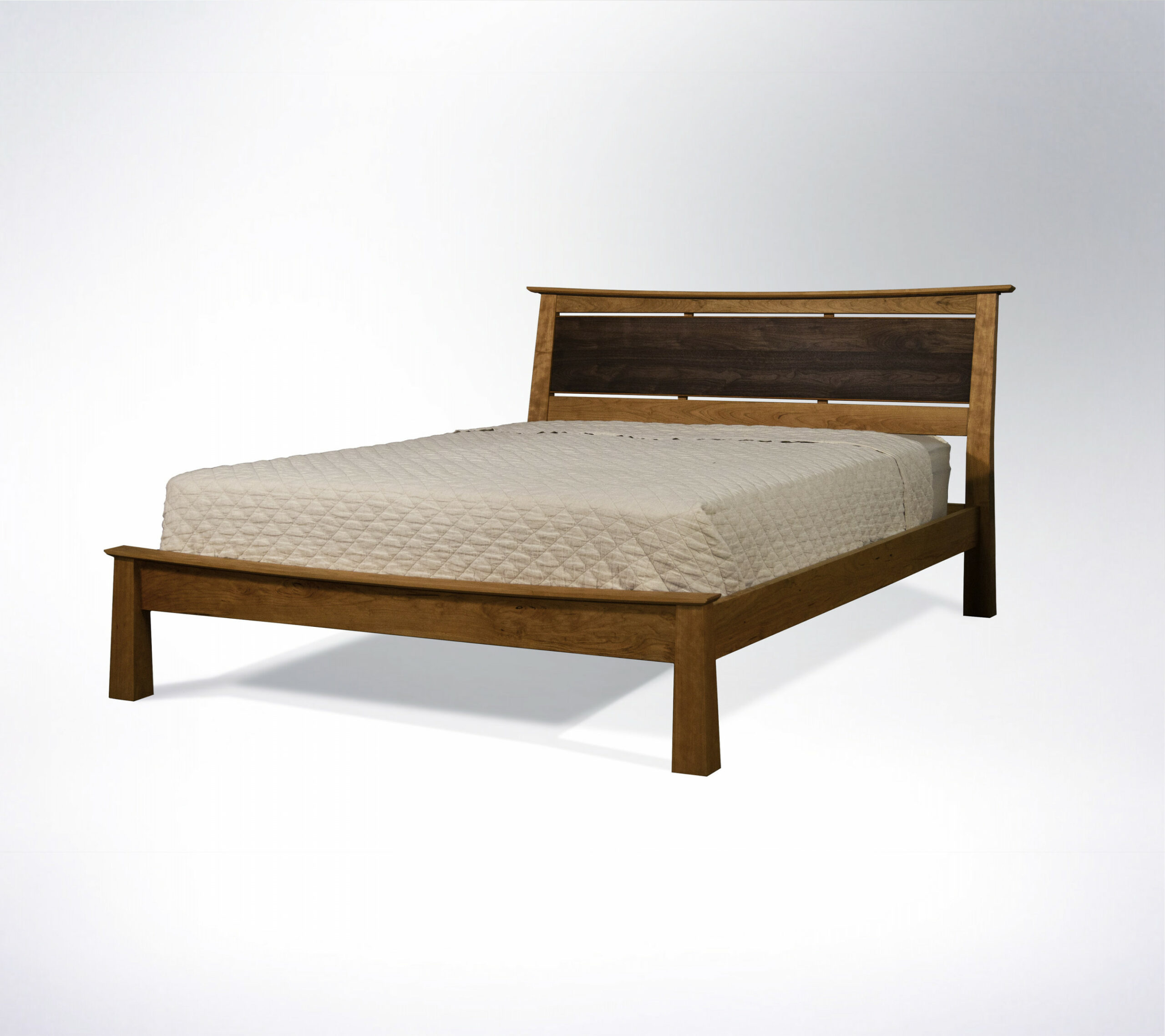High Headboard Solid Wood Platform Bed Japanese Zen - Etsy