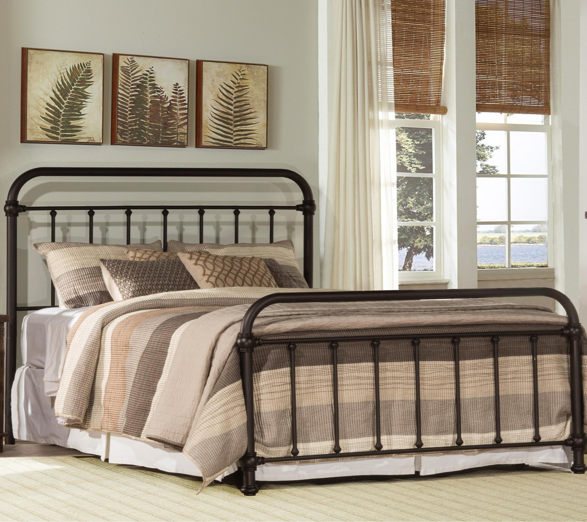 Hillsdale Metal Beds BQR Classic Queen Metal Bed  Godby Home
