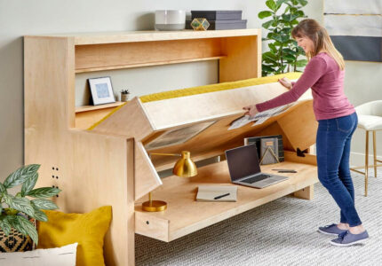 How to Build a Murphy Bed that Easily Transforms into a Desk (DIY