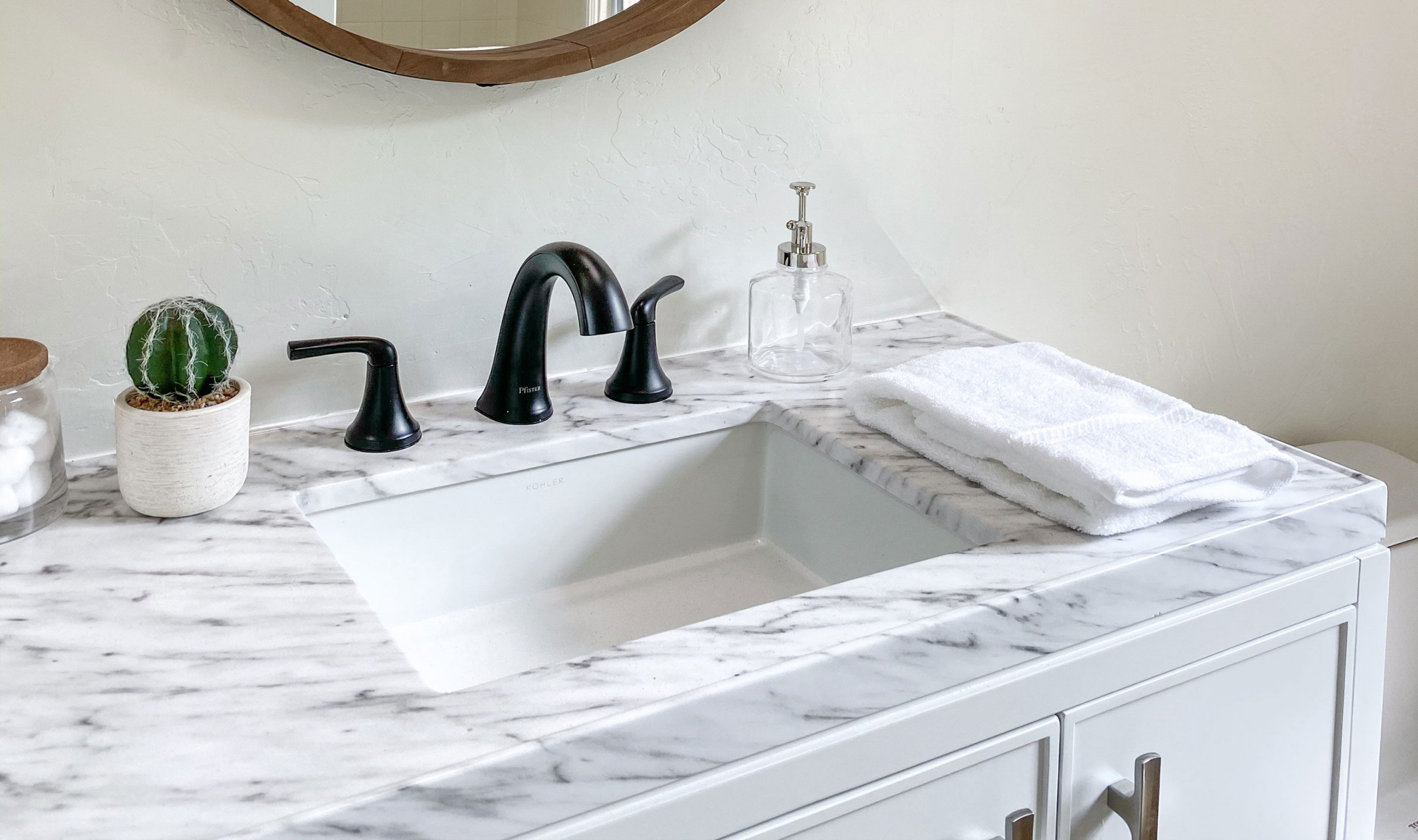 How To Choose the Right Bathroom Countertop (According to Our Experts)
