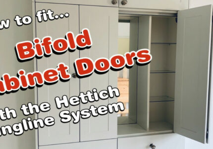 How to fit bifold cabinet doors with the Hettich Wingline System