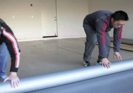 How to Install Garage Flooring Rolls