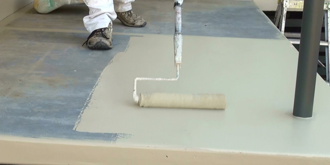 How to paint a concrete floor - Step by step guide on how to paint concrete  floors.