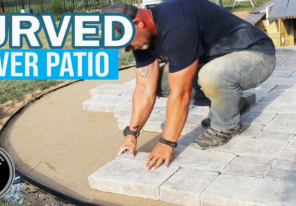 How to Prep and Build a Paver Patio with Curves and Border \\ DIY Project