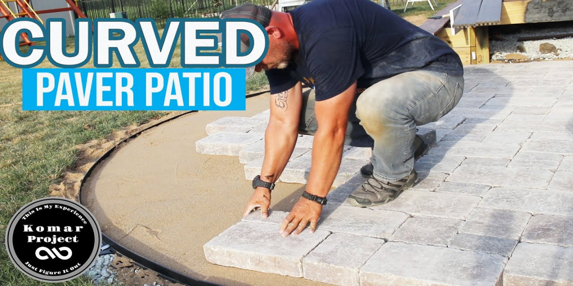How to Prep and Build a Paver Patio with Curves and Border  DIY Project