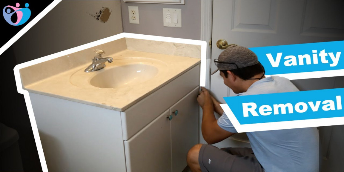 how to remove a bathroom vanity  bathroom remodel