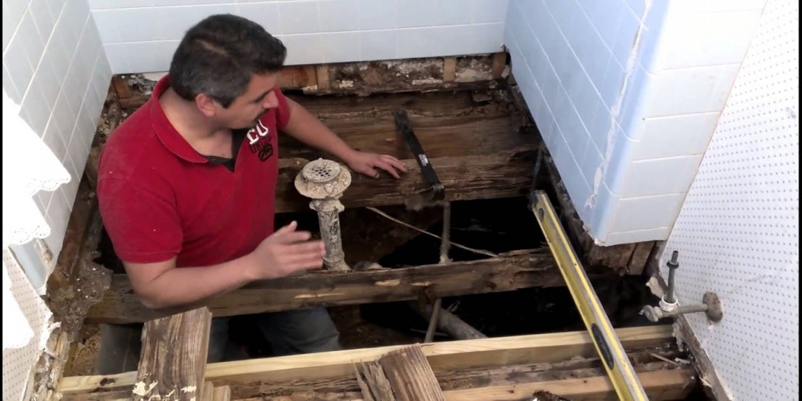 How to repair a BATHROOM FLOOR STRUCTURE!🔨🚿