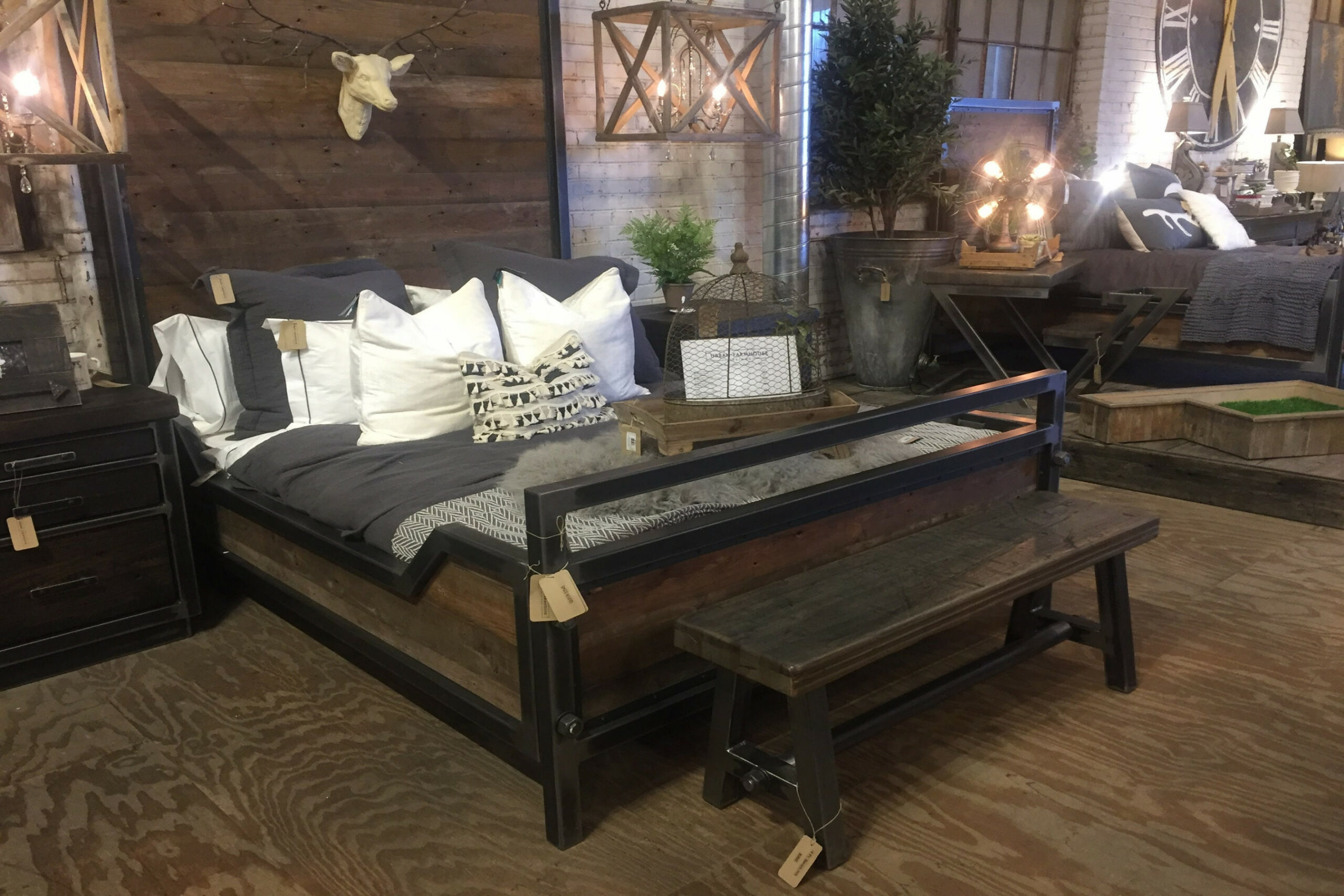 Industrial Reclaimed Bed / Industrial Style Furniture / - Etsy