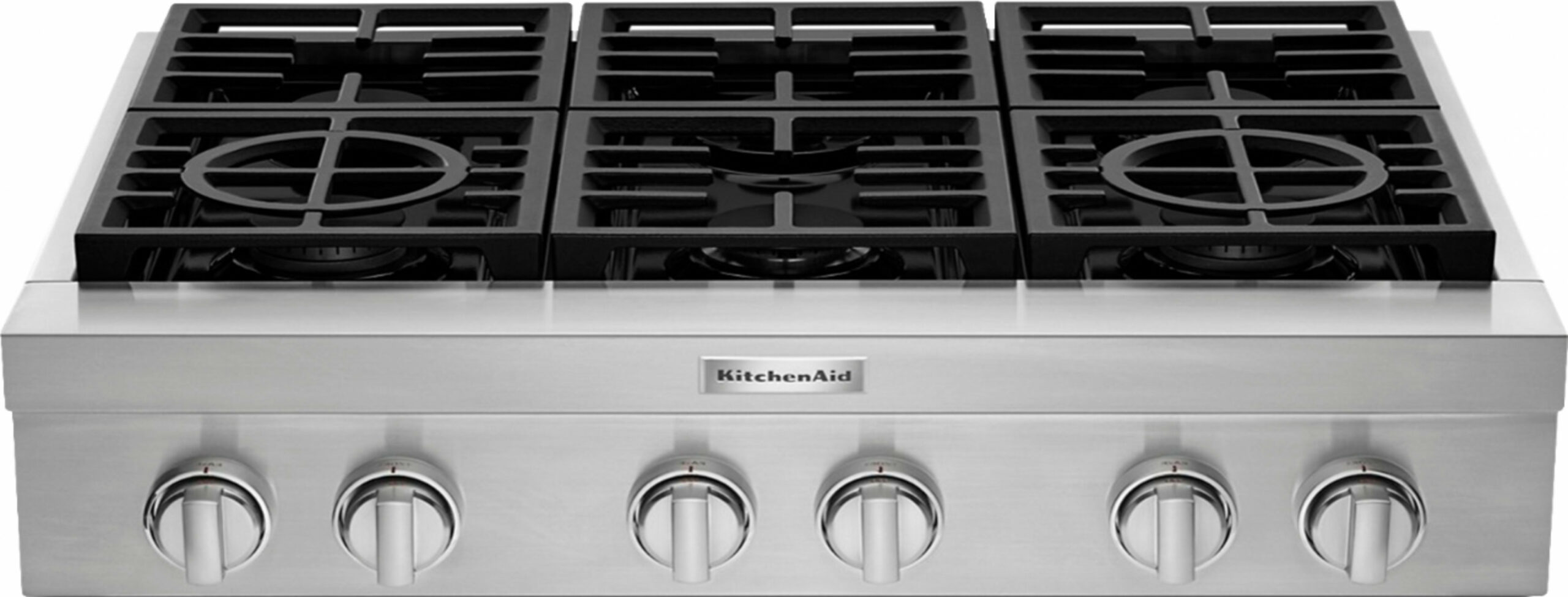 KitchenAid Commercial-Style " Built-In Gas Cooktop Stainless