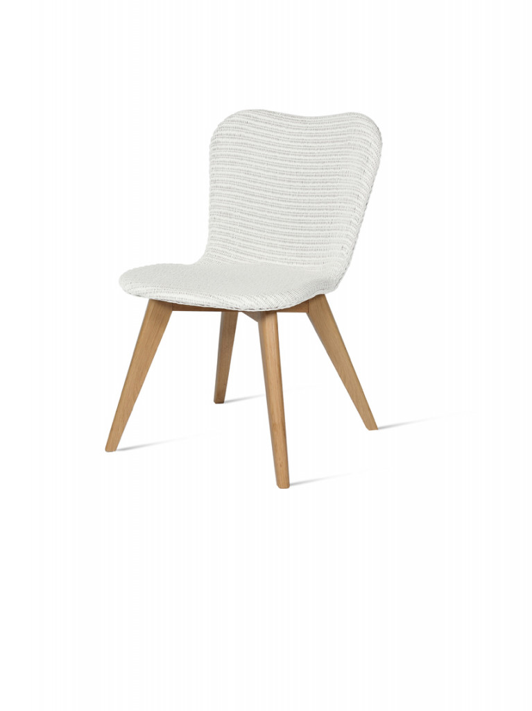 LILY Dining Chair Oak base (Promo: Pure White)