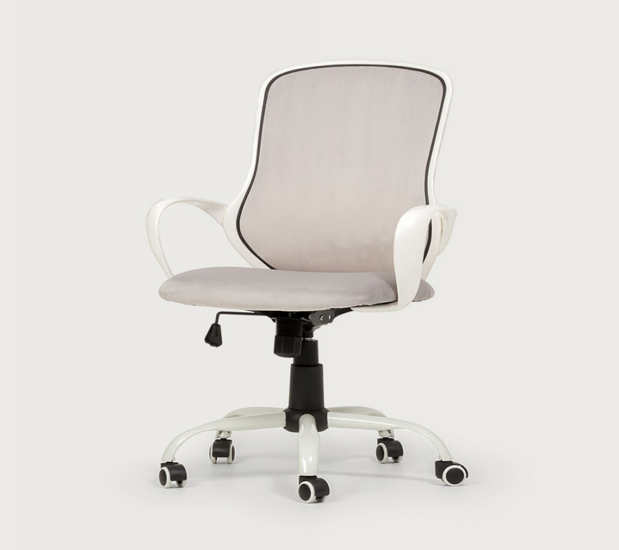 Luka Office Chair, Velvet Grey