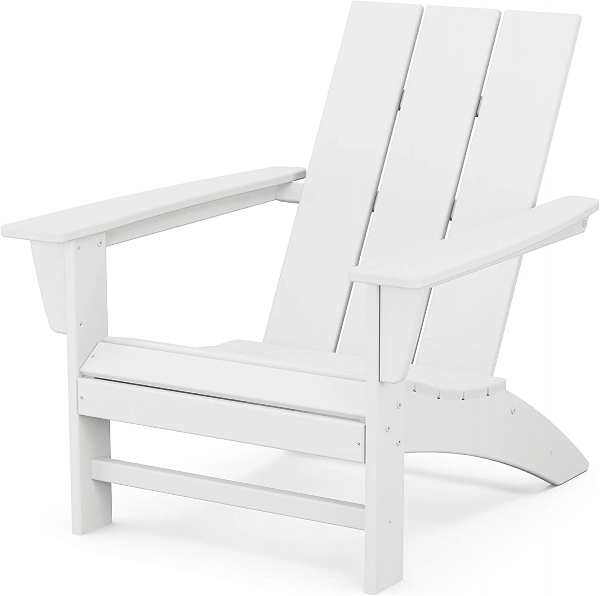 Modern Adirondack chair in poly wood, navy blue