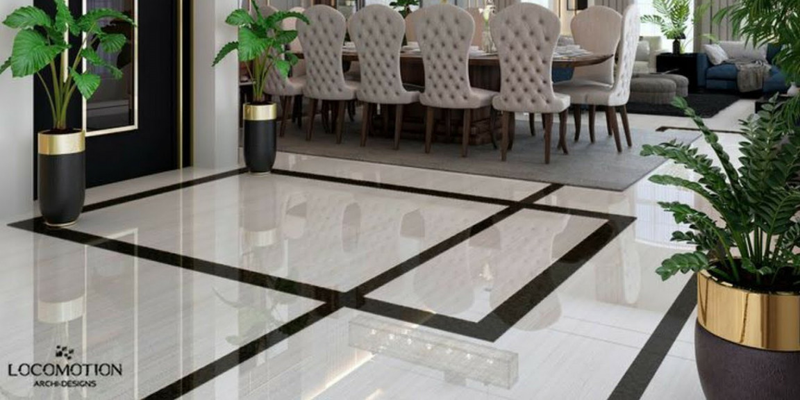 Modern Floor tiles design for living room interior design ideas