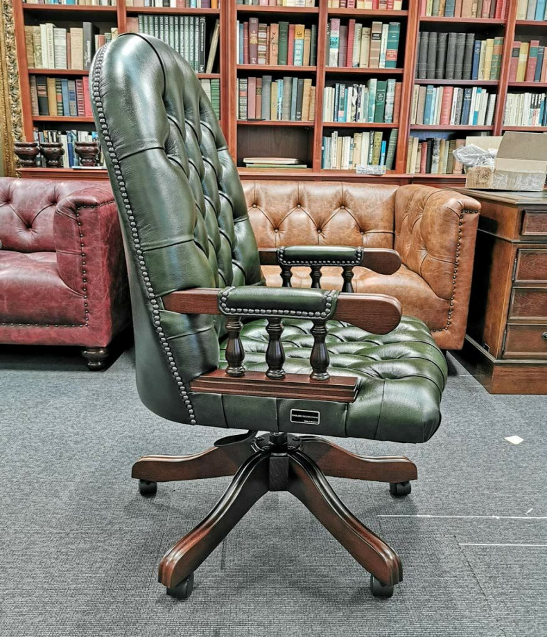 Leather Swival Chair