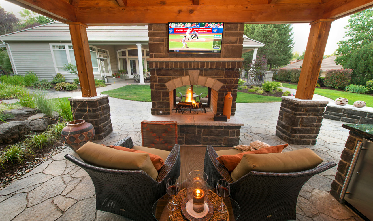 Outdoor Fireplaces - Paradise Restored Landscaping