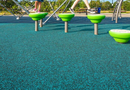 Playground Surfacing  Recycled Rubber  Wood Chip
