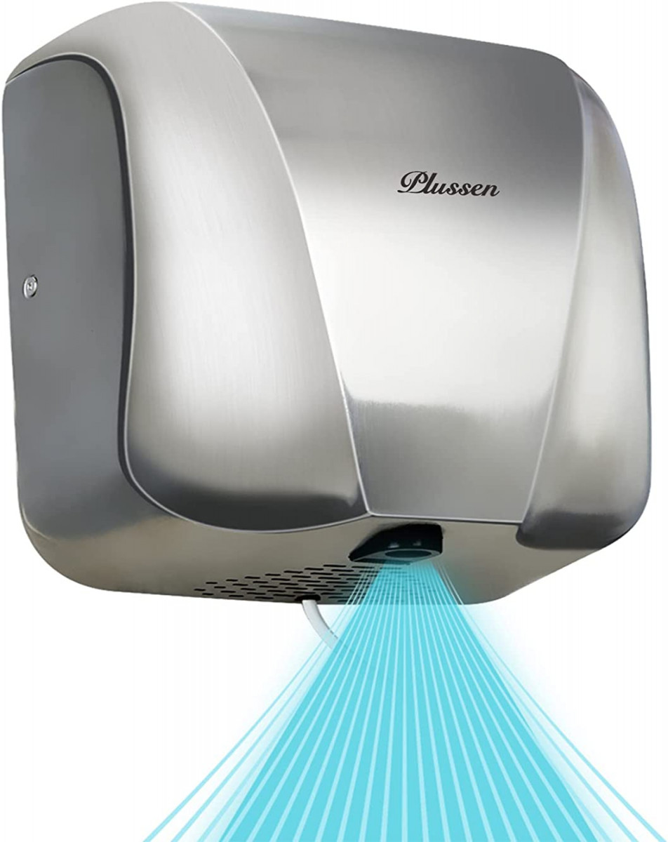 PLUSSEN Hand Dryer Stainless Steel Automatic Commercial Electric